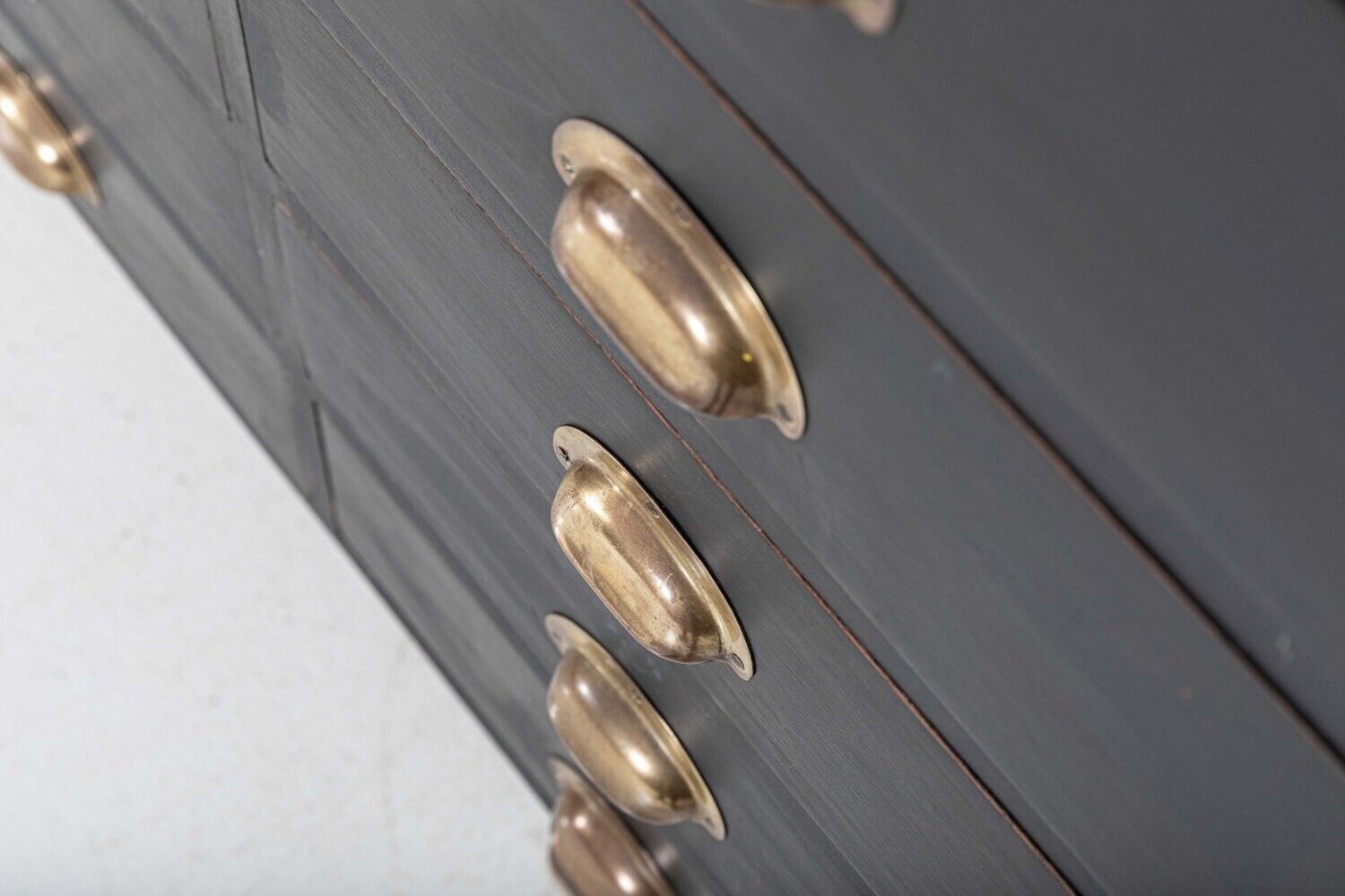 photo vinterior Monumental 19thc English Ebonised Mahogany Glazed Apothecary Shop Counter