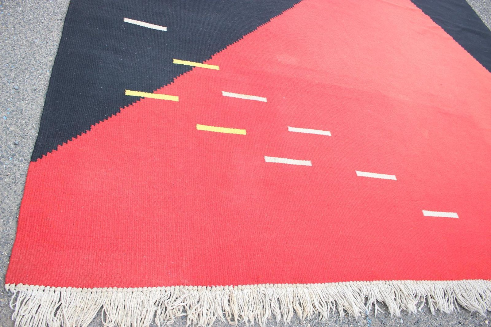 Design Organic Abstract Geometric Carpet Rug In Style Of Antonín Kybal, 1950s photo 1846.0