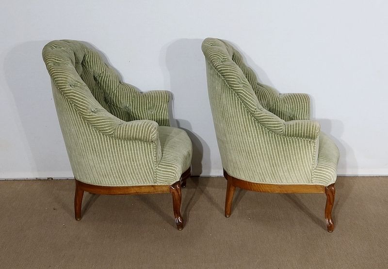 Pair Of Armchairs, Napoleon III Period, Mid 19th Century photo Furniture