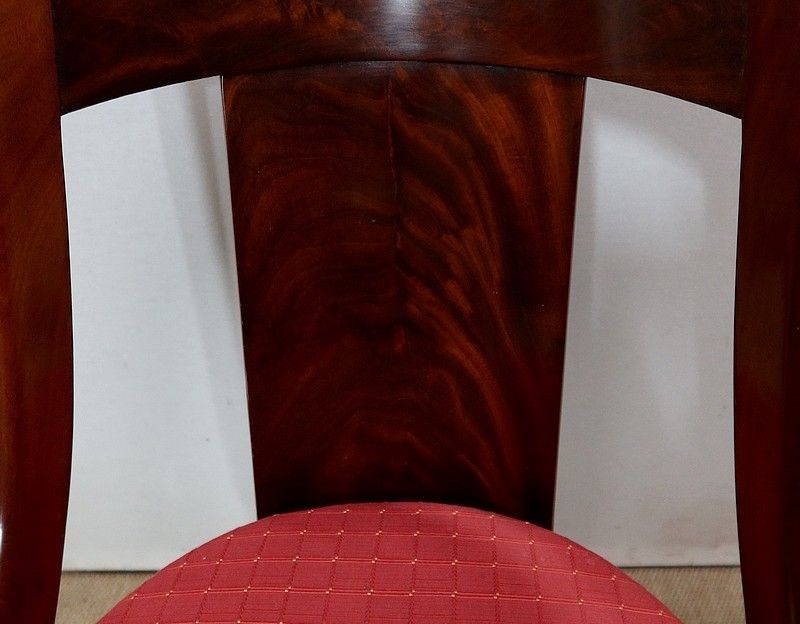2575.0 Four Mahogany Chairs, Restoration Period  1st Part Of The 19th Century photo