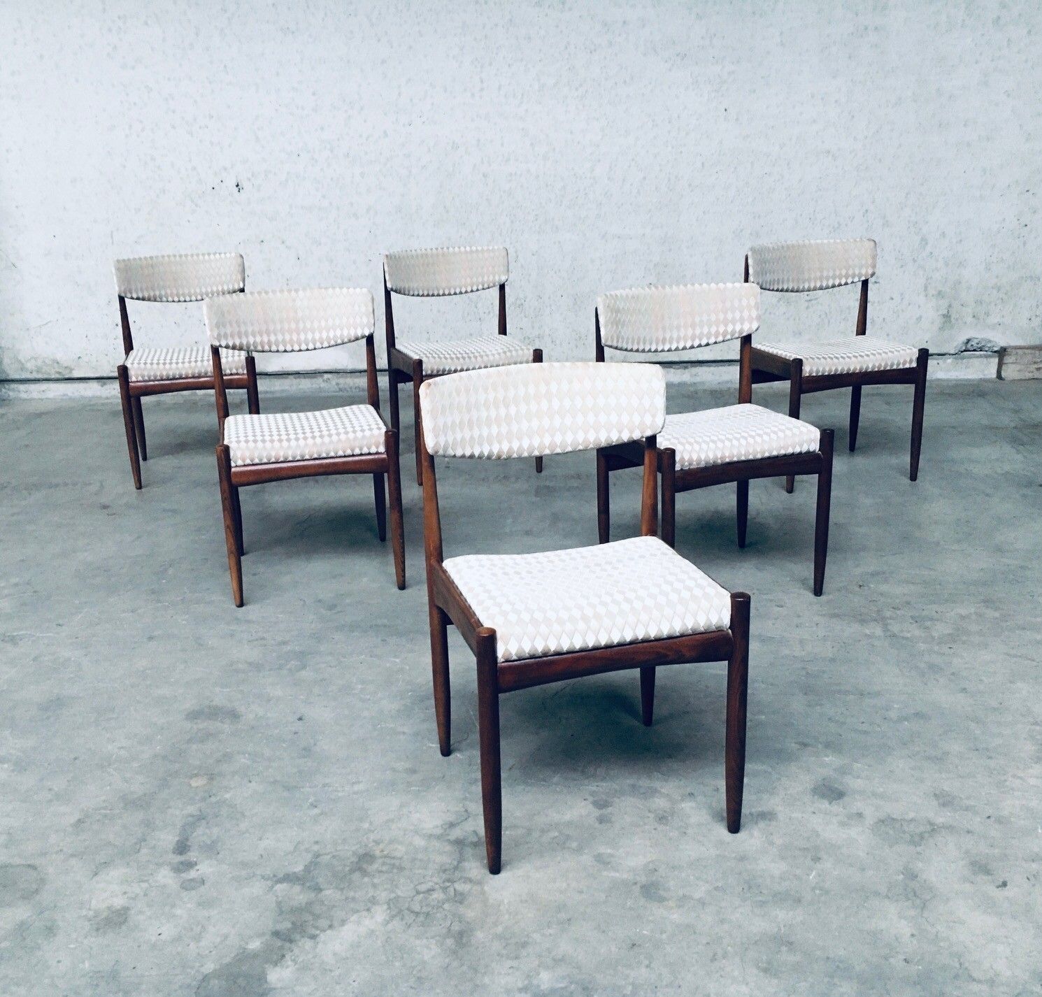 Mid Century Modern Scandinavisch Design Teakhouten Eetkamerstoelen, Ca. Jaren 1960 photo 1984.0