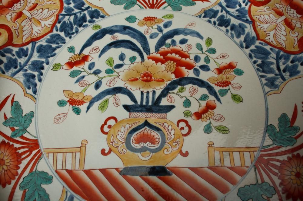 Chinese Porcelain Plate Large Imari Plaque Dish China Pottery photo buy