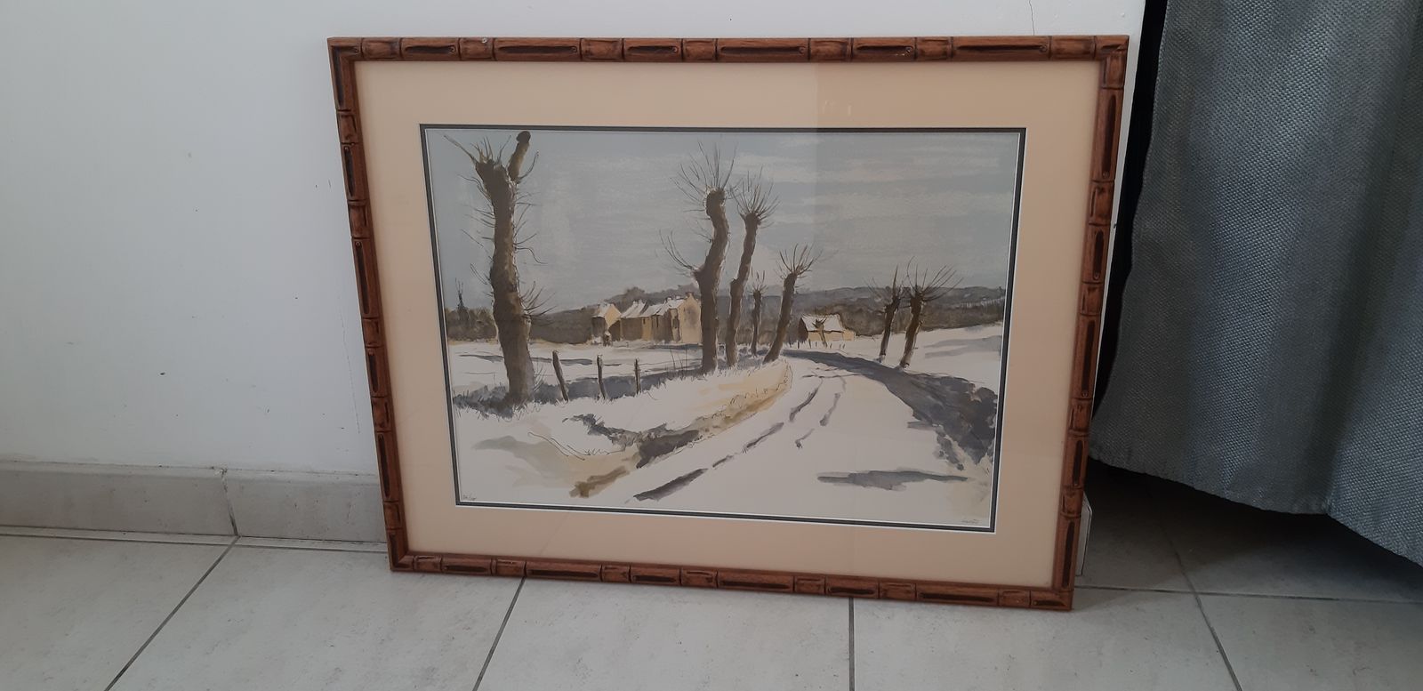 Original Lithograph Signed By P. Courtois
