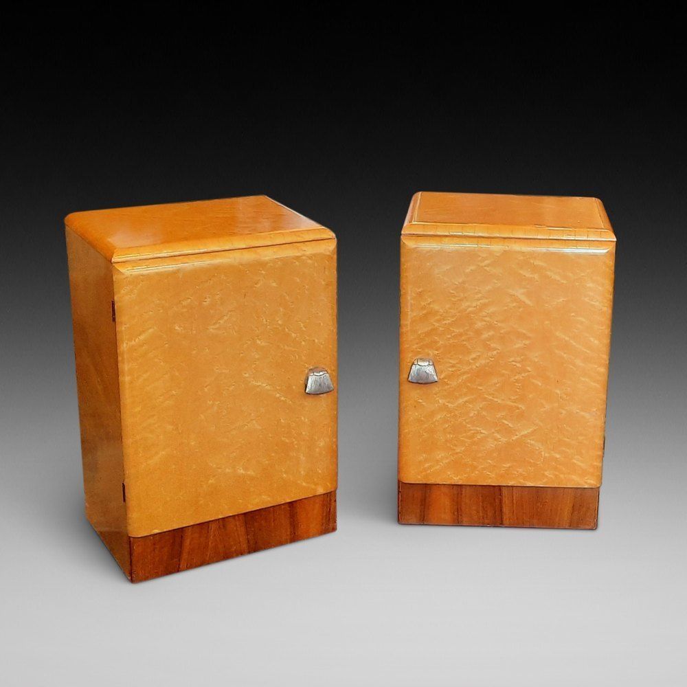 Pair Of Art Deco Bedside Cabinets