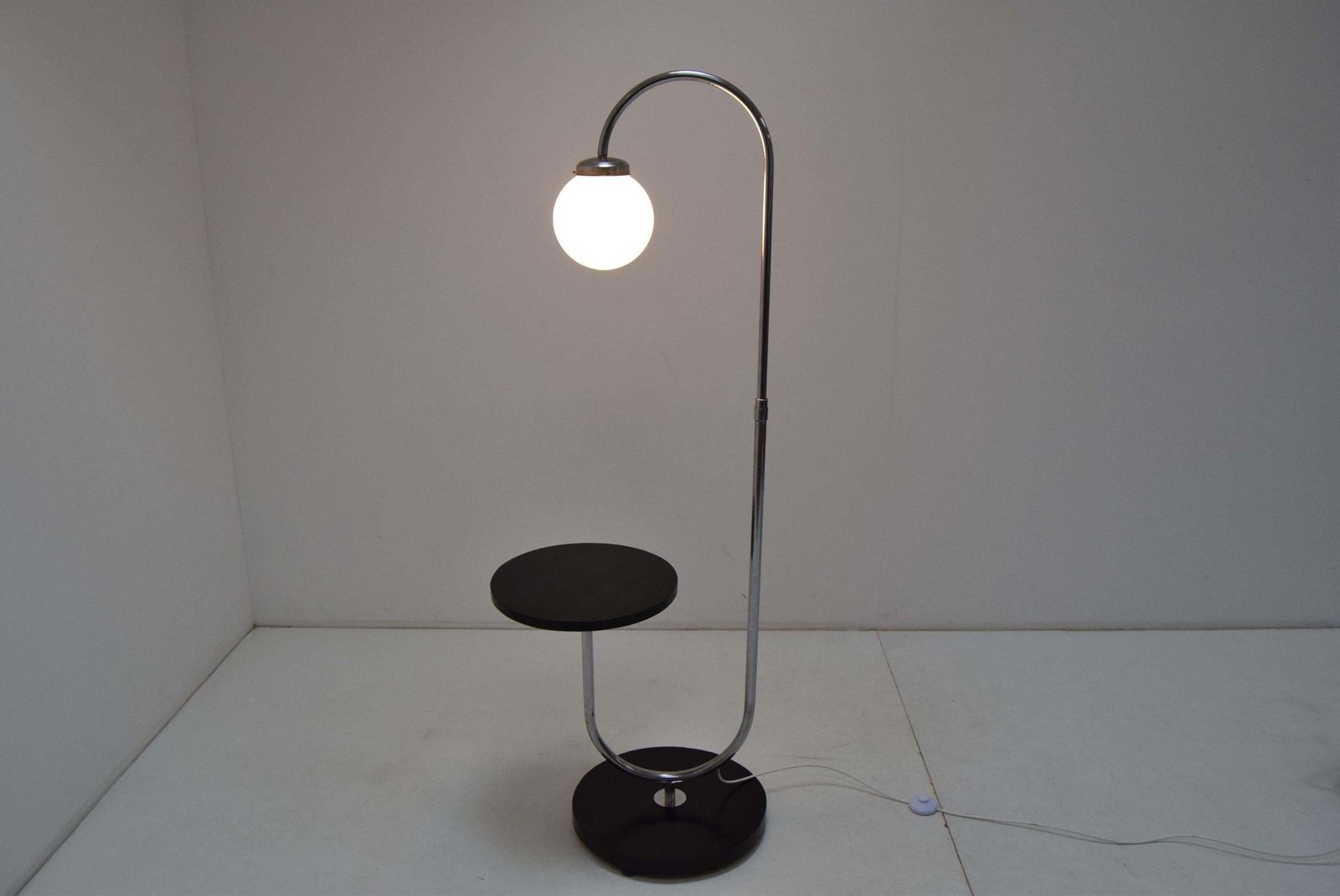 Art Deco Floor Lamp,Designed By Jindrich Halabala,1930's. photo for sale