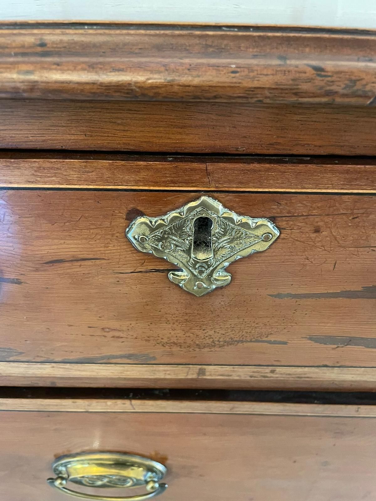 Antique George III Quality Mahogany Chest On Stand photo vintage