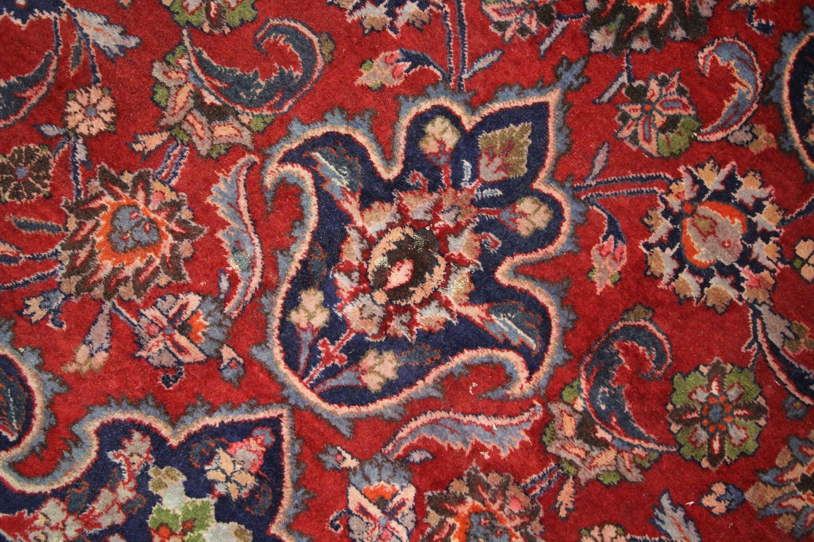 Large Red Living Room Rug Traditional Handmade Oriental Wool Area Rug photo buy
