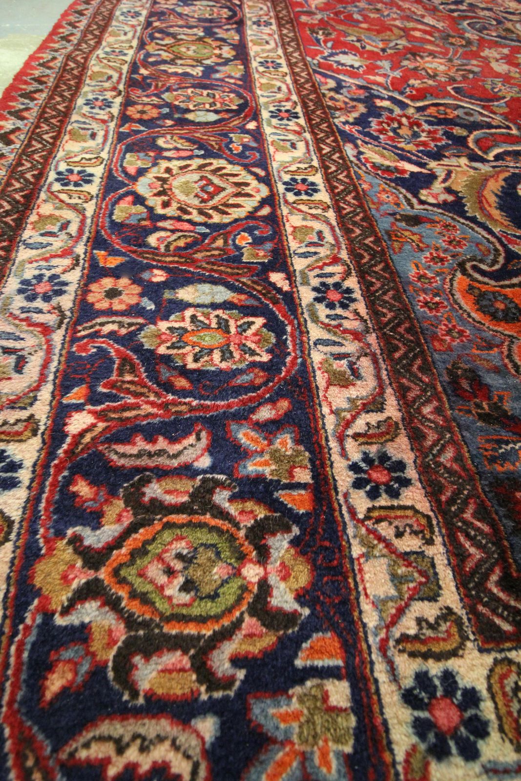 4800.0 Large Red Living Room Rug Traditional Handmade Oriental Wool Area Rug photo