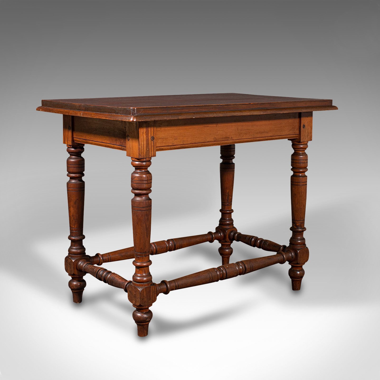 Antique Table, English, Pine, Ecclesiastical, Side, C.1880