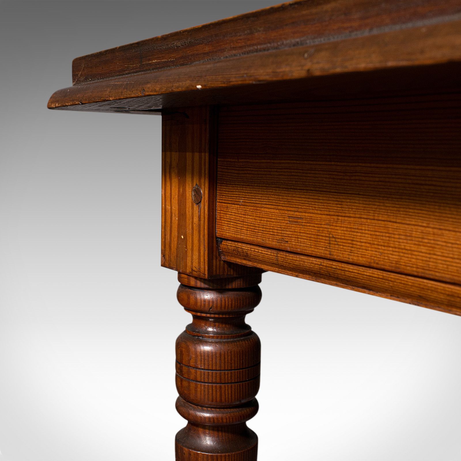 photo furniture Antique Table, English, Pine, Ecclesiastical, Side, C.1880