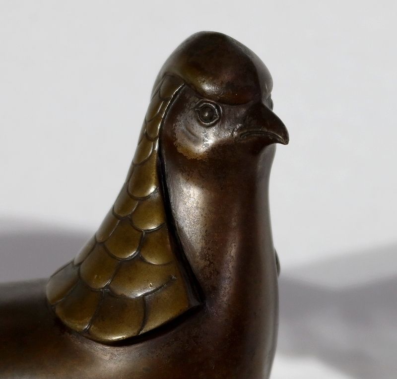 Sculpture "The Pheasant" By Lorino, Art Deco photo vinterior