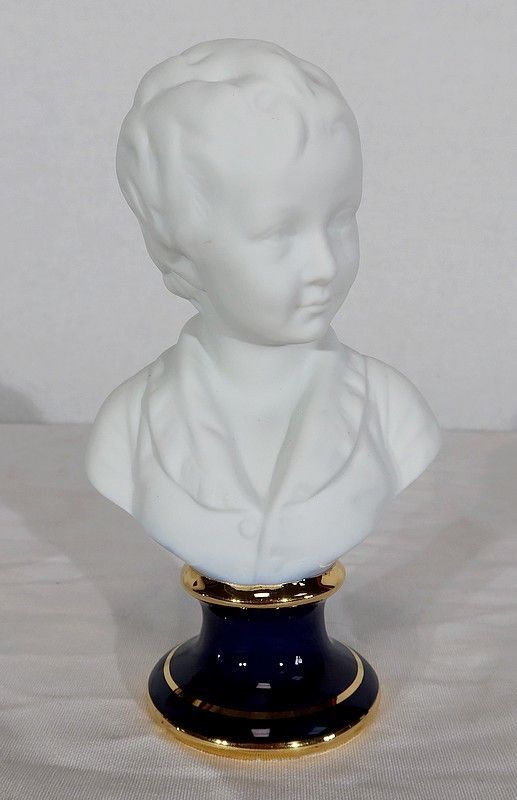Small Bust Of Alexandre Brongniart In Limoges Biscuit, After Ja Houdon photo for sale
