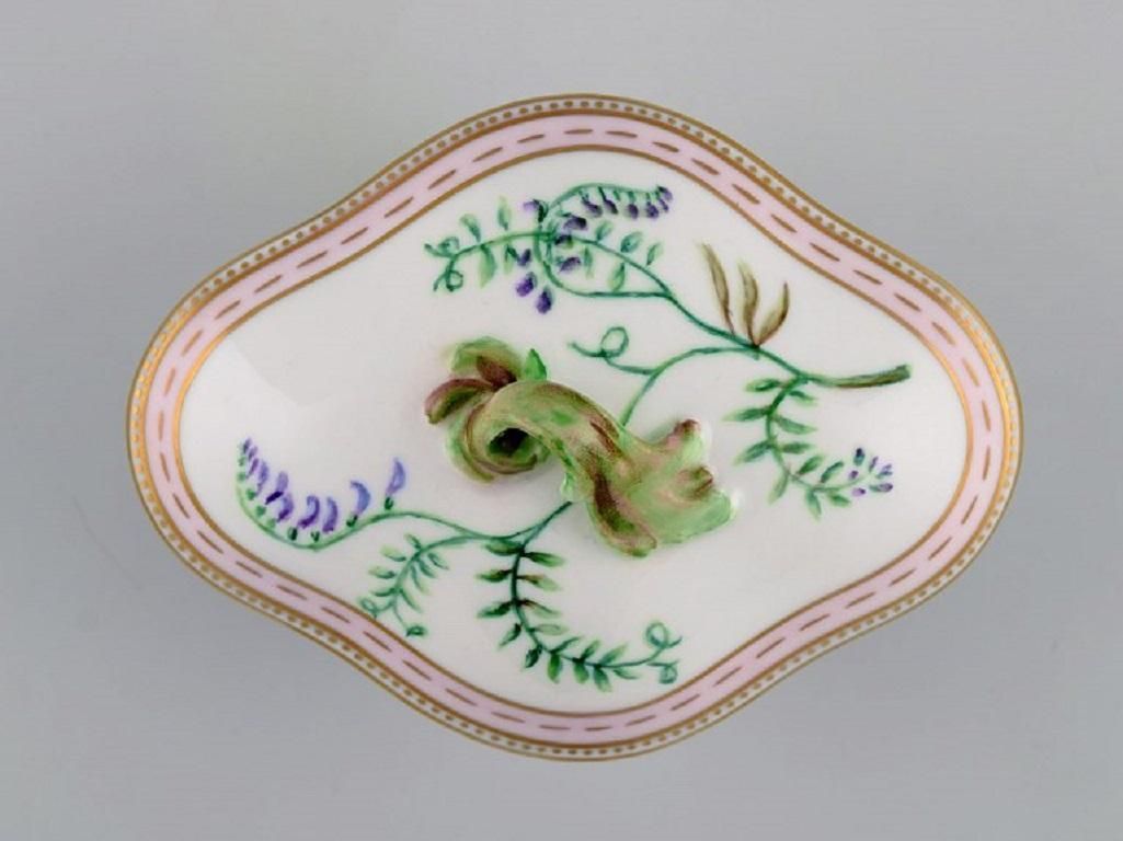 Porcelain Vase And Lidded Bowl With Hand Painted Flowers photo Home Decor