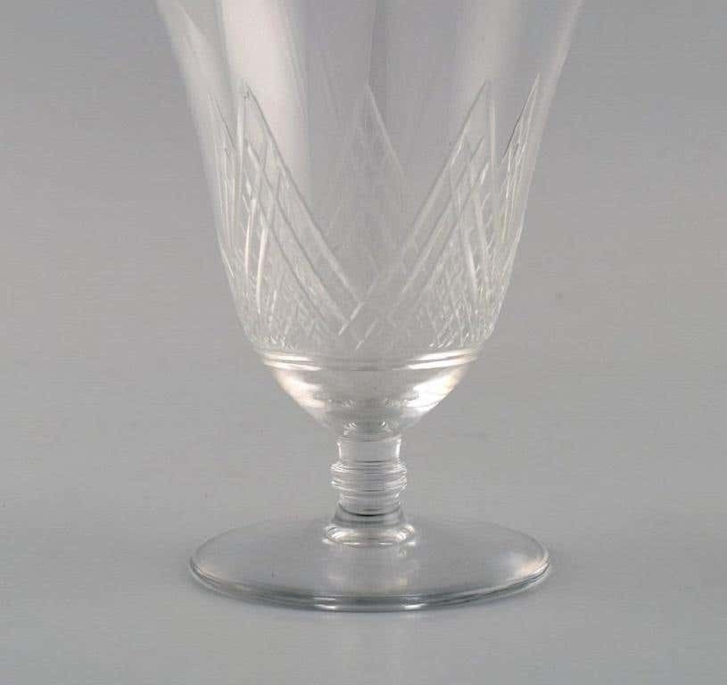 Saint Louis, France, Four Glasses In Clear Mouth Blown Crystal Glass, 1930s photo 129.0