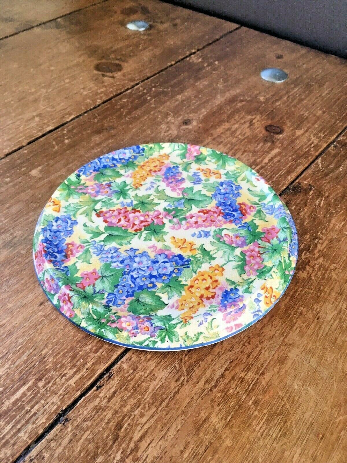 Rare C1938 Art Deco Royal Winton Somerset Floral Chintz Ajax Teapot Stand Trivet