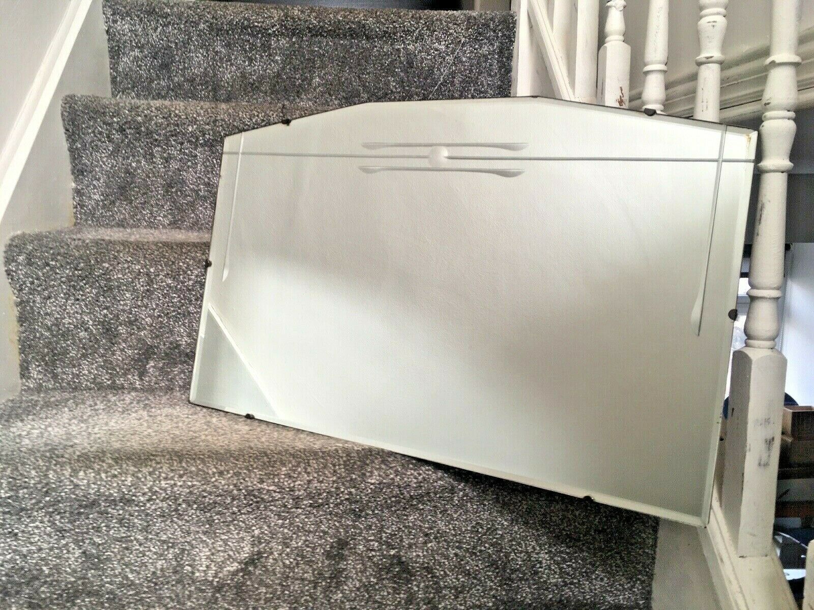 Quality Art Deco Nouveau Secessionist Circle Design Bevelled Edge Wall Mirror photo buy