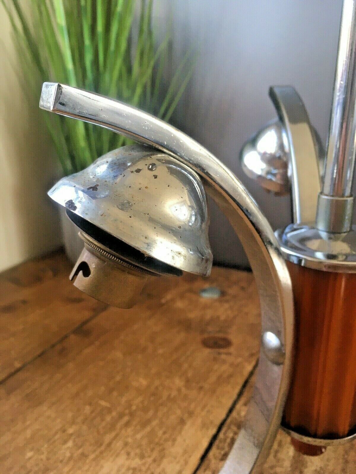 Mid Century Modern 60s Chrome & Lucite 3 Arm Arched Ceiling Light Italian Danish photo Lighting