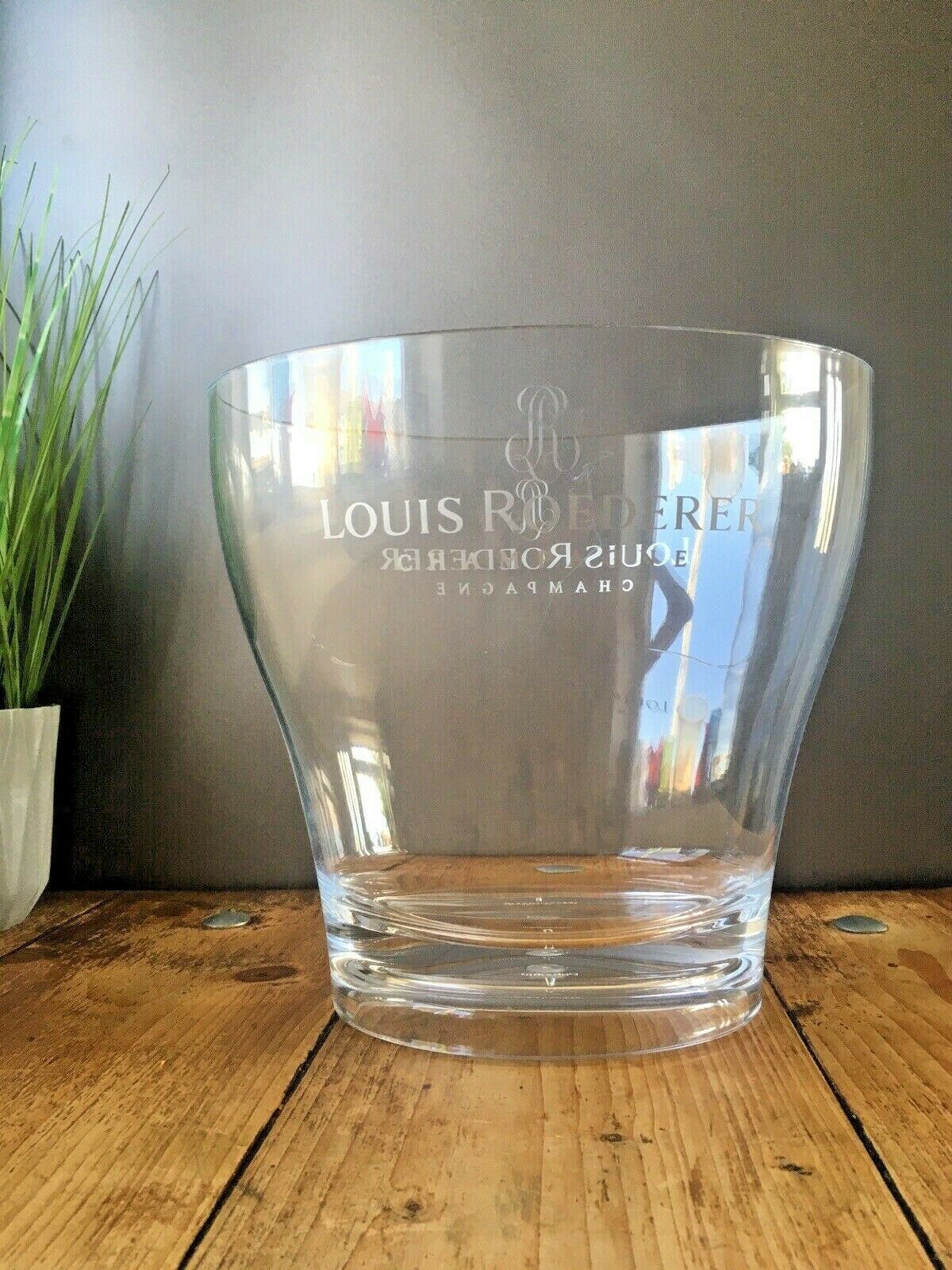 Vintage Louis Roederer Acrylic Champagne Ice Bucket Cocktail Party Bar Display photo for sale