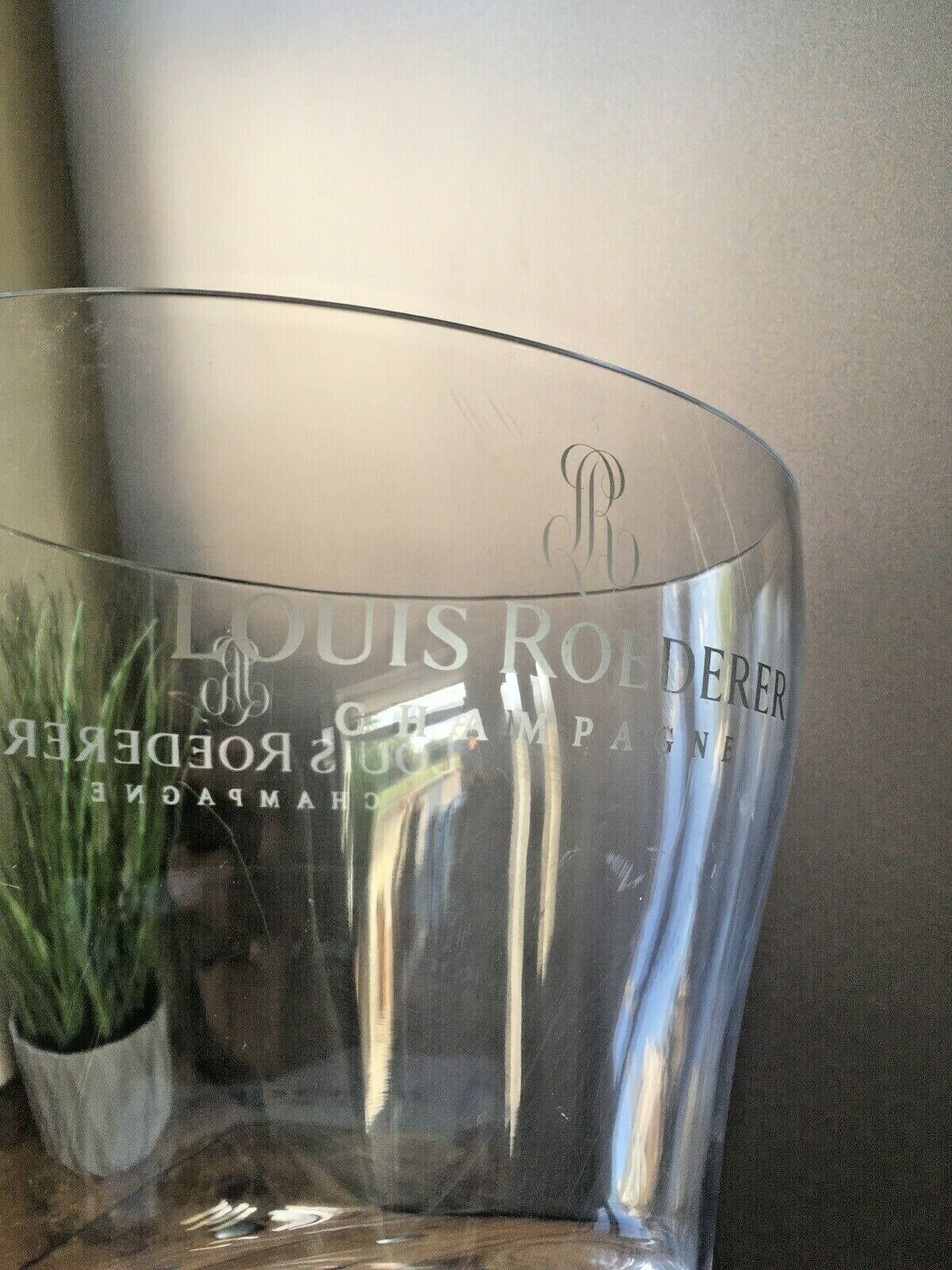 Vintage Louis Roederer Acrylic Champagne Ice Bucket Cocktail Party Bar Display photo buy