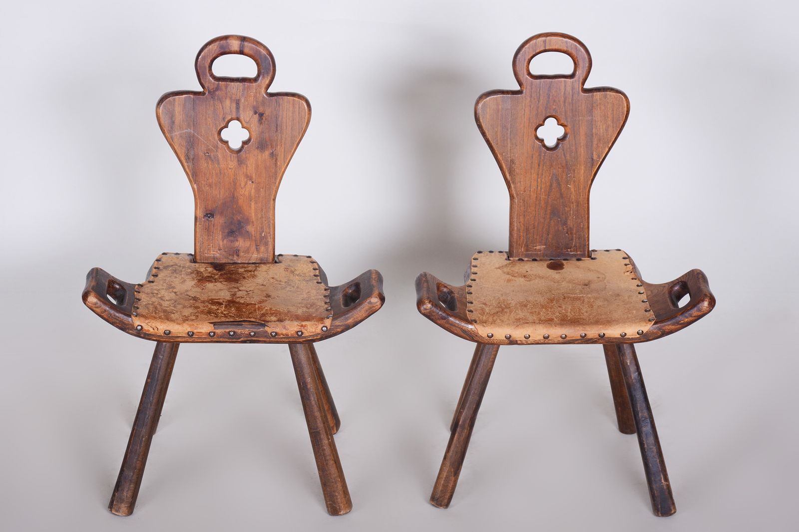 Pair Of Krásná Jizba Art Deco Chairs   1940s Czechia photo Furniture