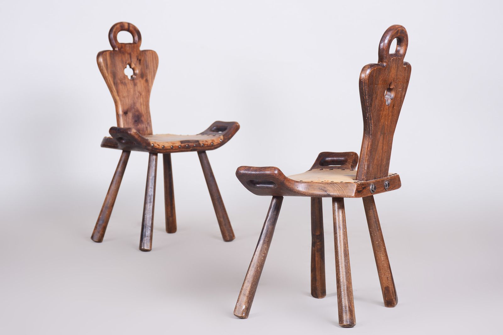 Pair Of Krásná Jizba Art Deco Chairs   1940s Czechia
