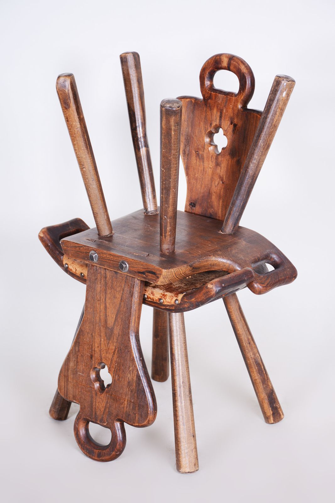 photo vinterior Pair Of Krásná Jizba Art Deco Chairs   1940s Czechia