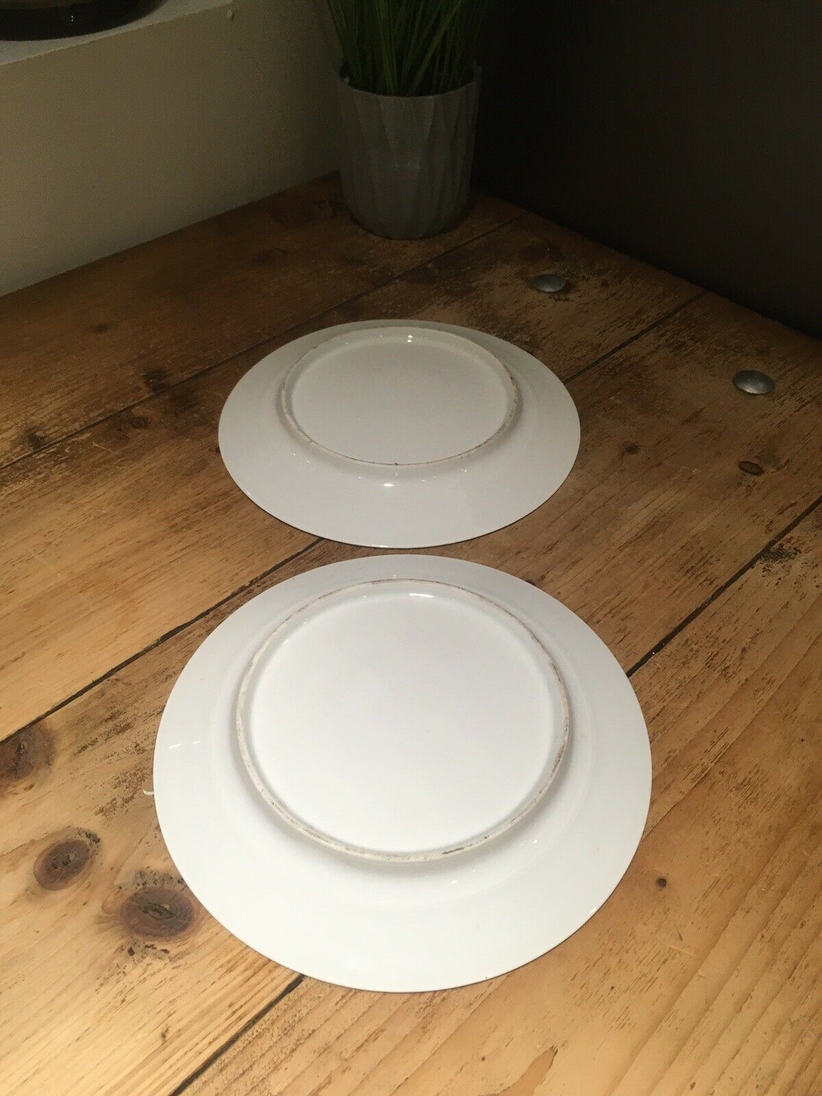 Home Decor Pair Of 2 Antique Royal Vienna Porcelain Cabinet Plates Artists At Work Limoges photo