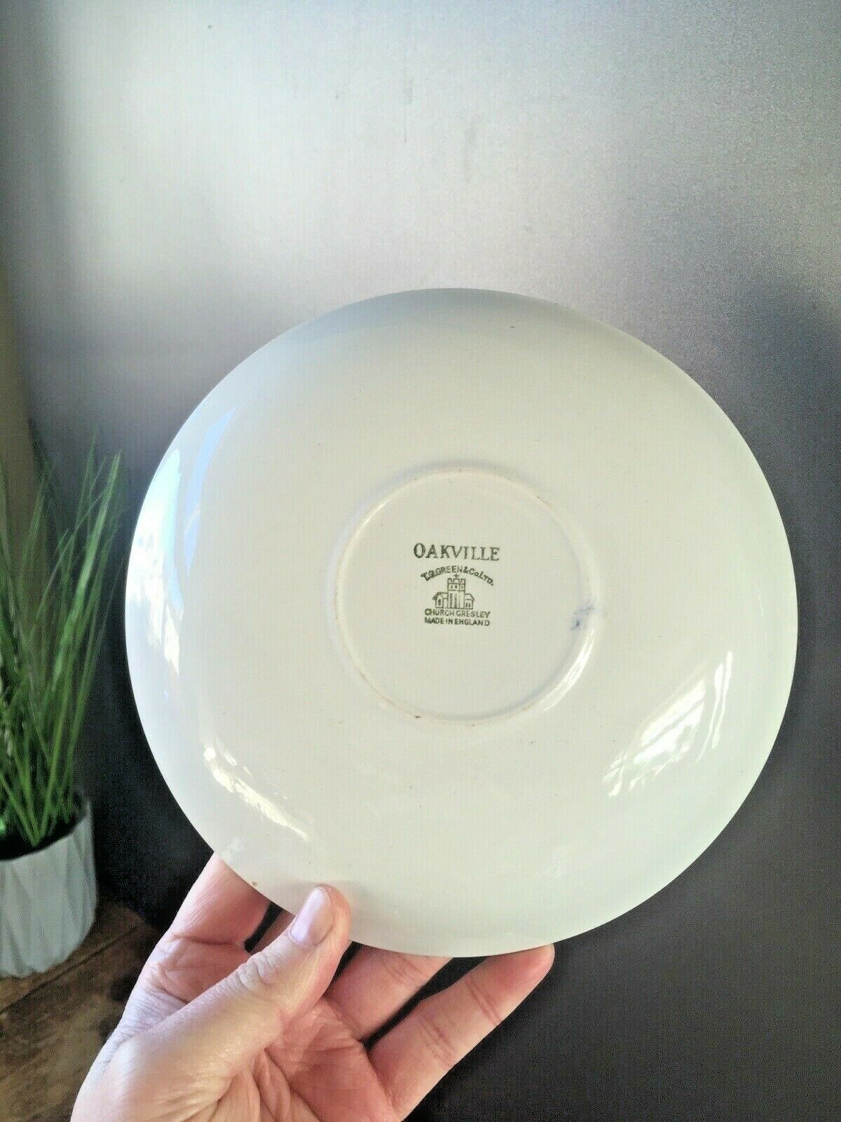 photo vintage Large Oversize Tg Green Oakville Cabinet Breakfast Cup & Sauer Gaudy Welsh Style