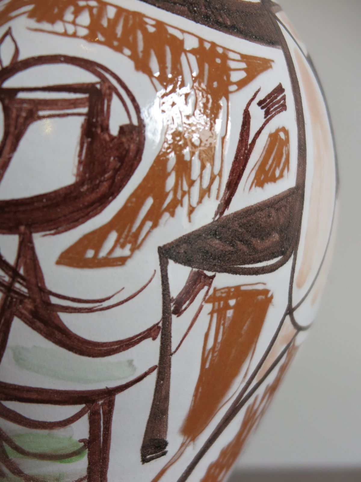 Elio Schiavon Italian Midcentury Ceramic Vase 1950s photo vinterior