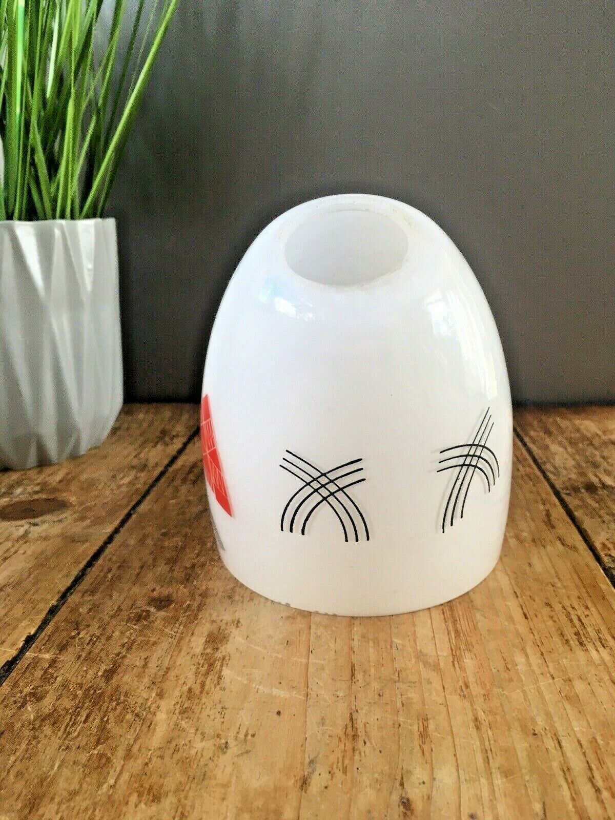 Mid Century 60's Angled Geometric Design Lamp Shade For Ceiling Light Sconce 70s photo Lighting