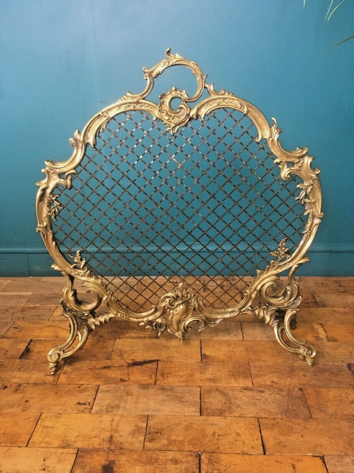 Superb Antique C1860 Charles Casier French Rococo Fire Guard Screen Firewall photo furniture