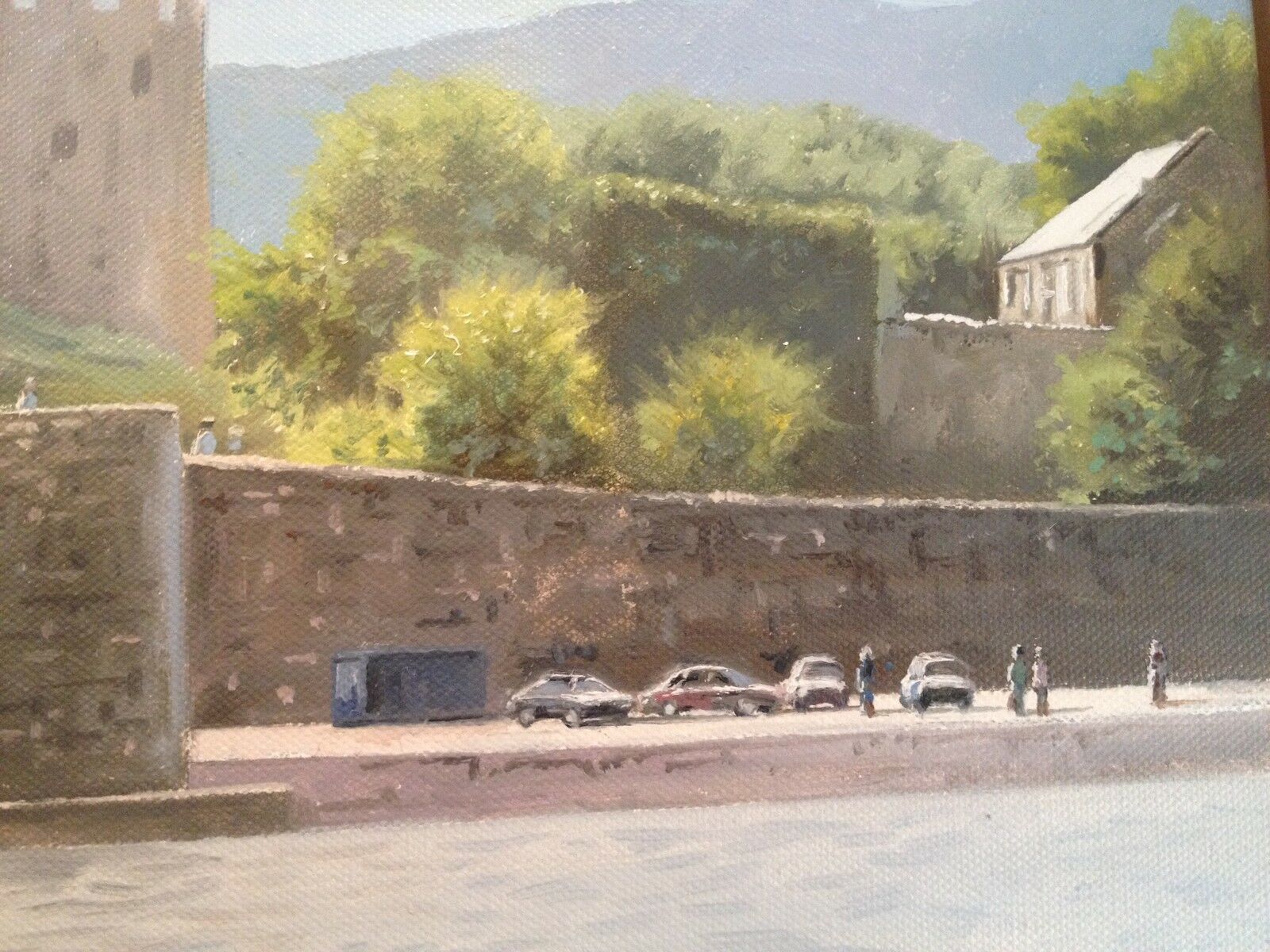 Gorgeous Large Original Tony Wooding Oil Painting Of Conwy Castle North Wales photo Art