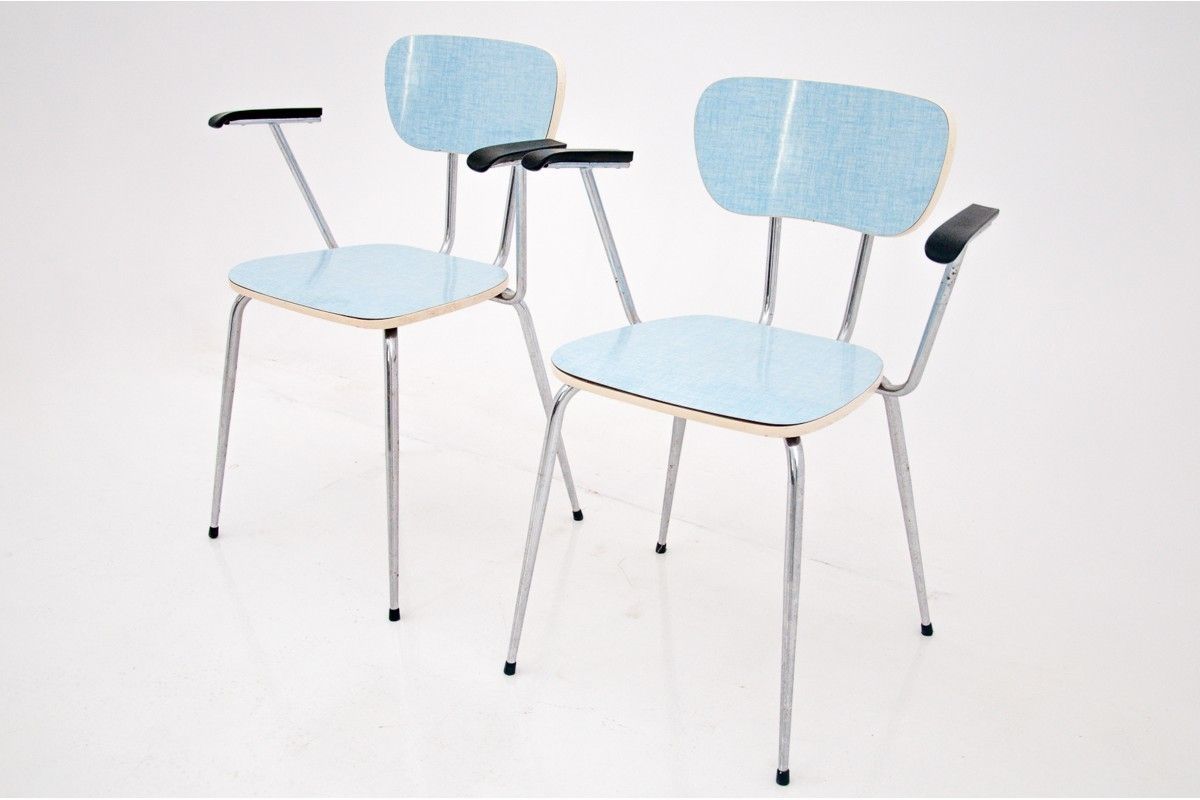 A Pair Of Chairs With Armrests, Poland, 1970s photo 455.0