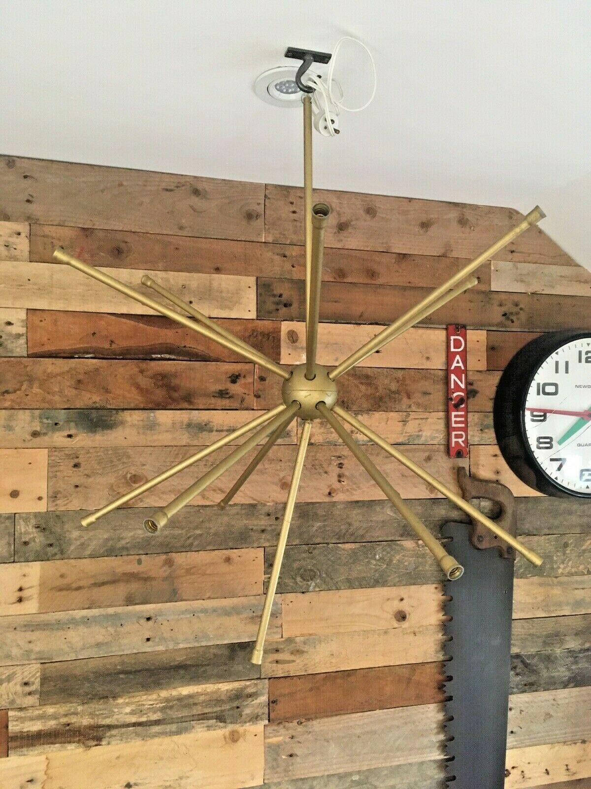 photo furniture Sputnik Atomic Gold Plastic Ceiling Chandelier Light