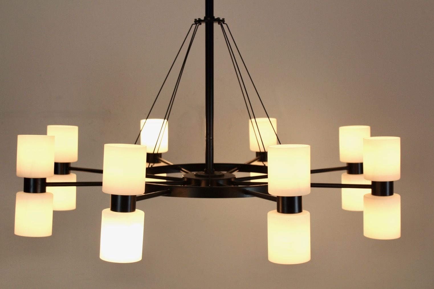 Sixteen Light Chandelier 'Zonnewende' By J.W. Bosman For Raak Amsterdam, 1965 photo buy