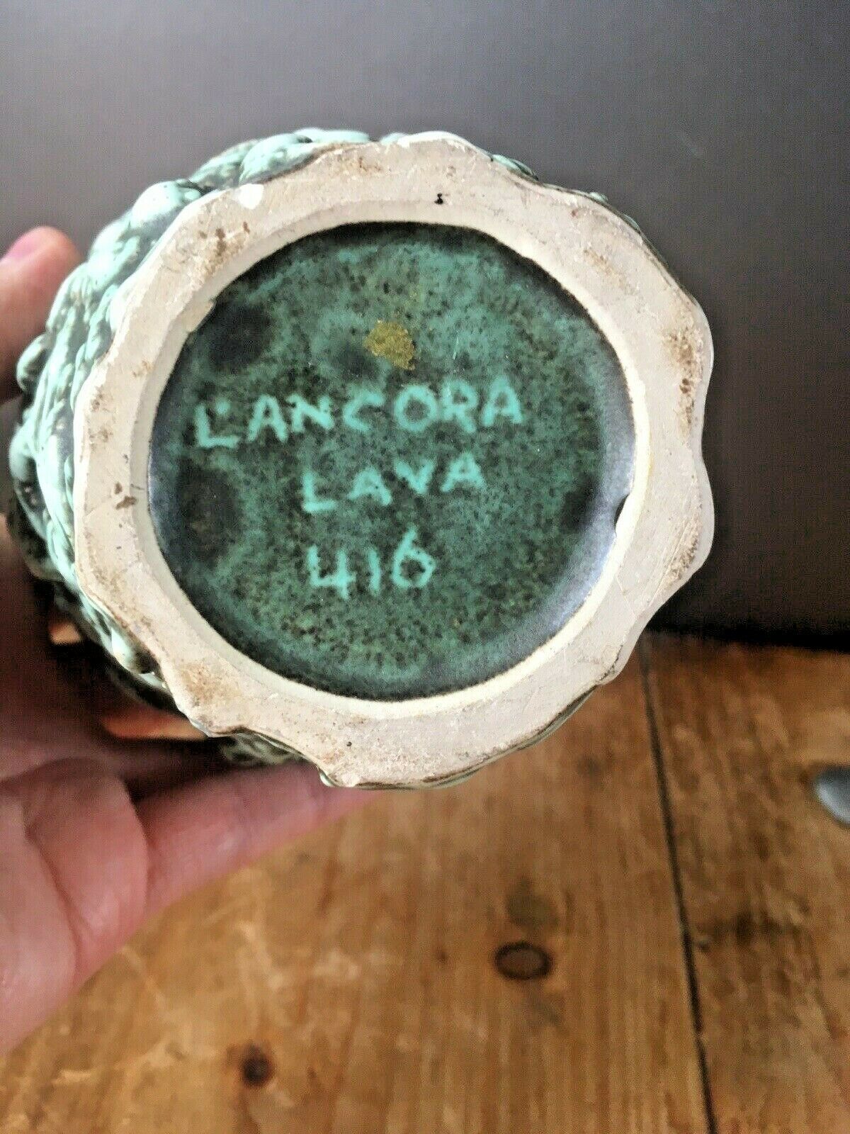 Garden Decor 1960's Kroon L'ancora Kroonenberg Dutch Fat Lava Pottery Planter Plant Pot Mcm photo