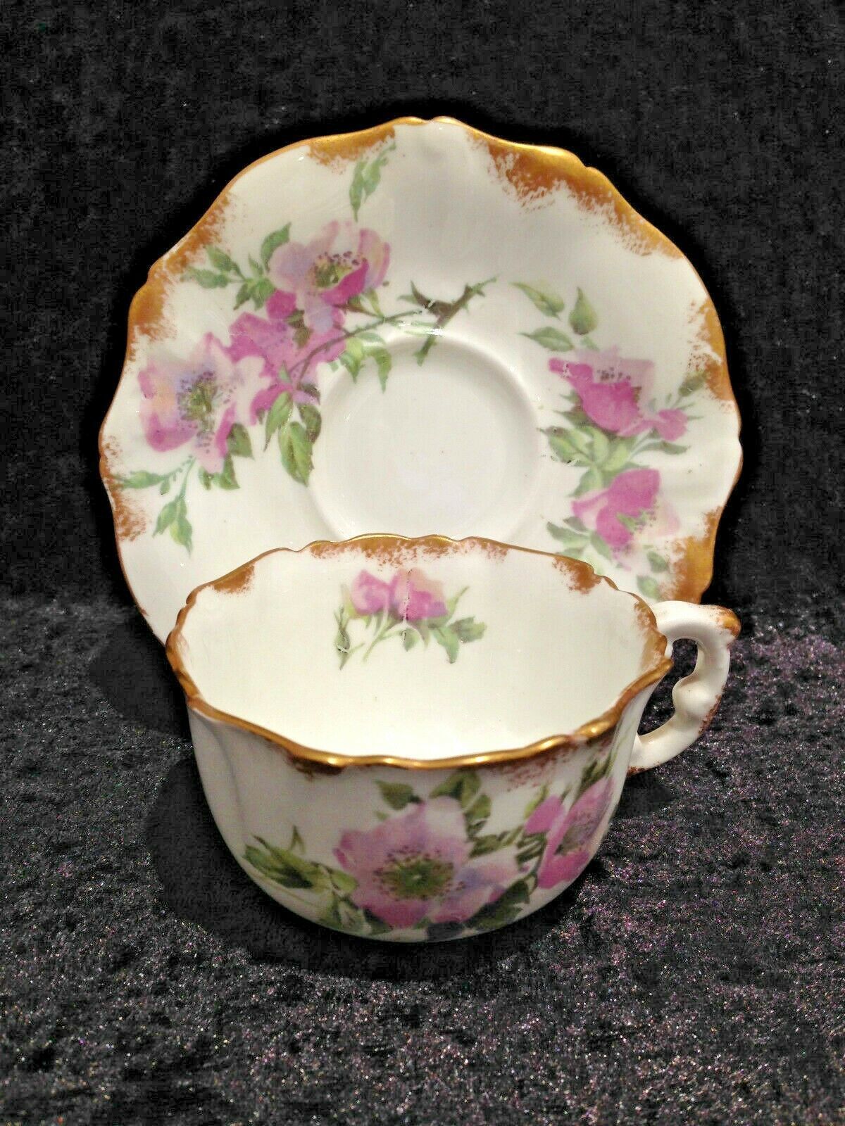 Home Decor V.Rare C1887 1912 Edwardian Hammersley 12 Piece Bachelors Afternoon Tea Set Dresden Sprays photo