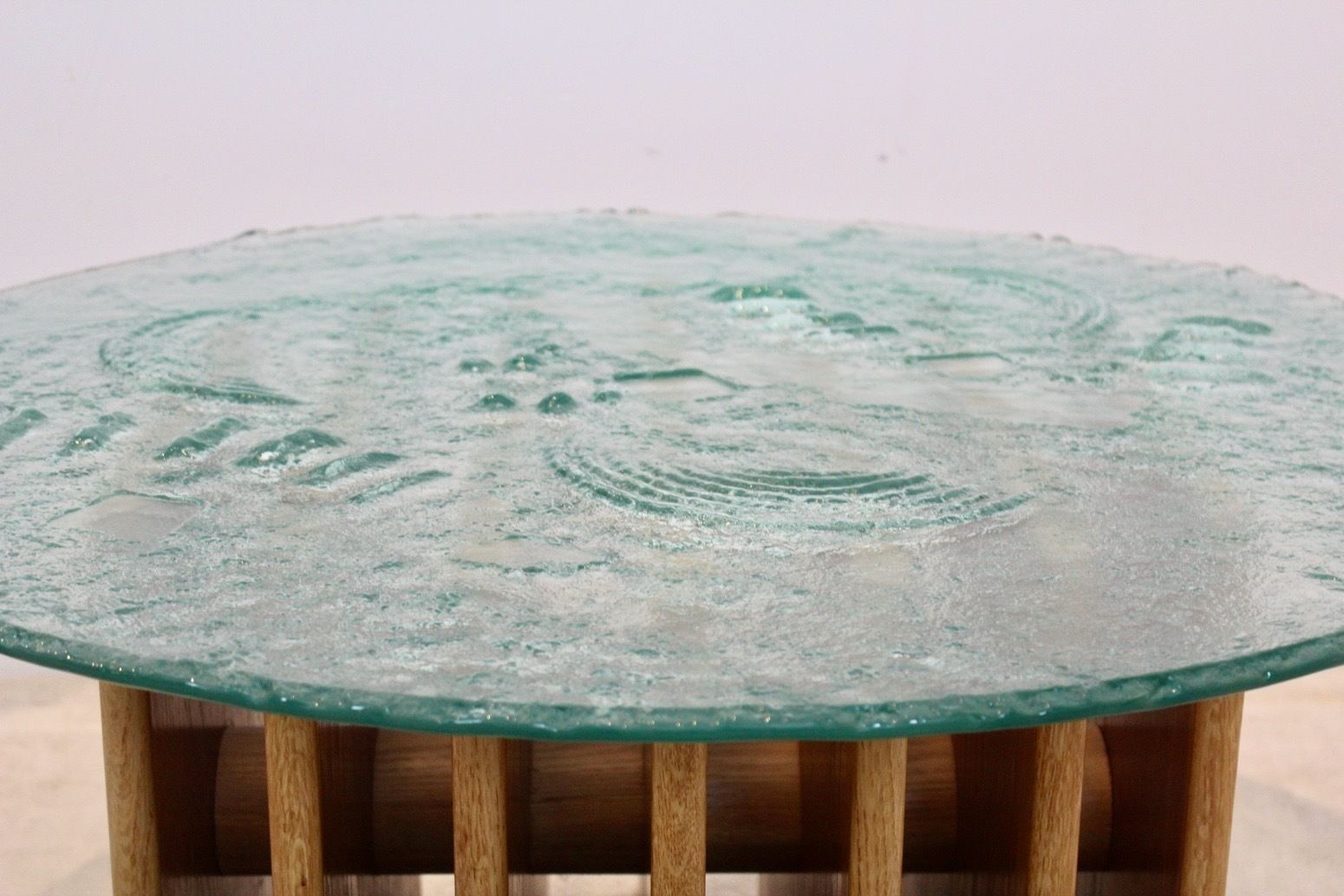 Heinz Lilienthal Sculptural Glass Top Coffee Table photo 3737.76