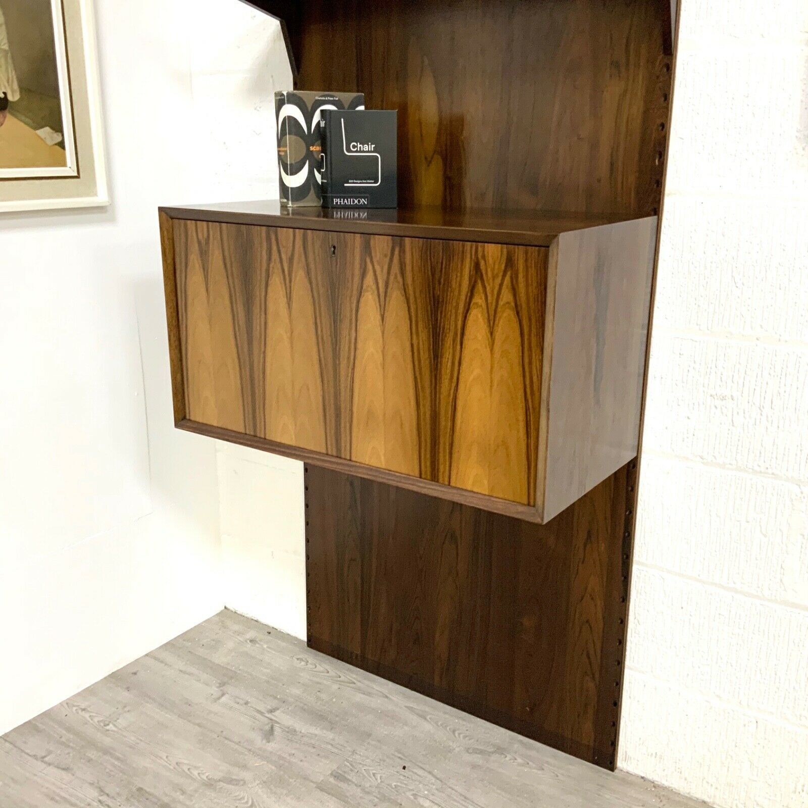 Danish Rosewood Shelving Display And Drinks Cabinet By Poul Cadovius For Cado photo furniture
