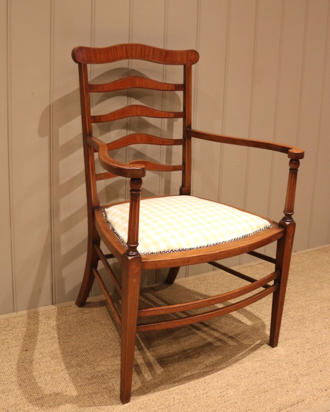 Edwardian Mahogany Armchair, 1910s