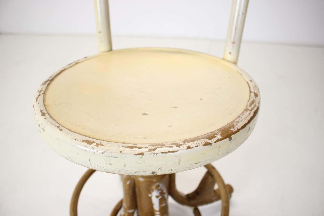 Wooden Height Adjustable Chair,Czechoslovakia, 1920s photo vintage