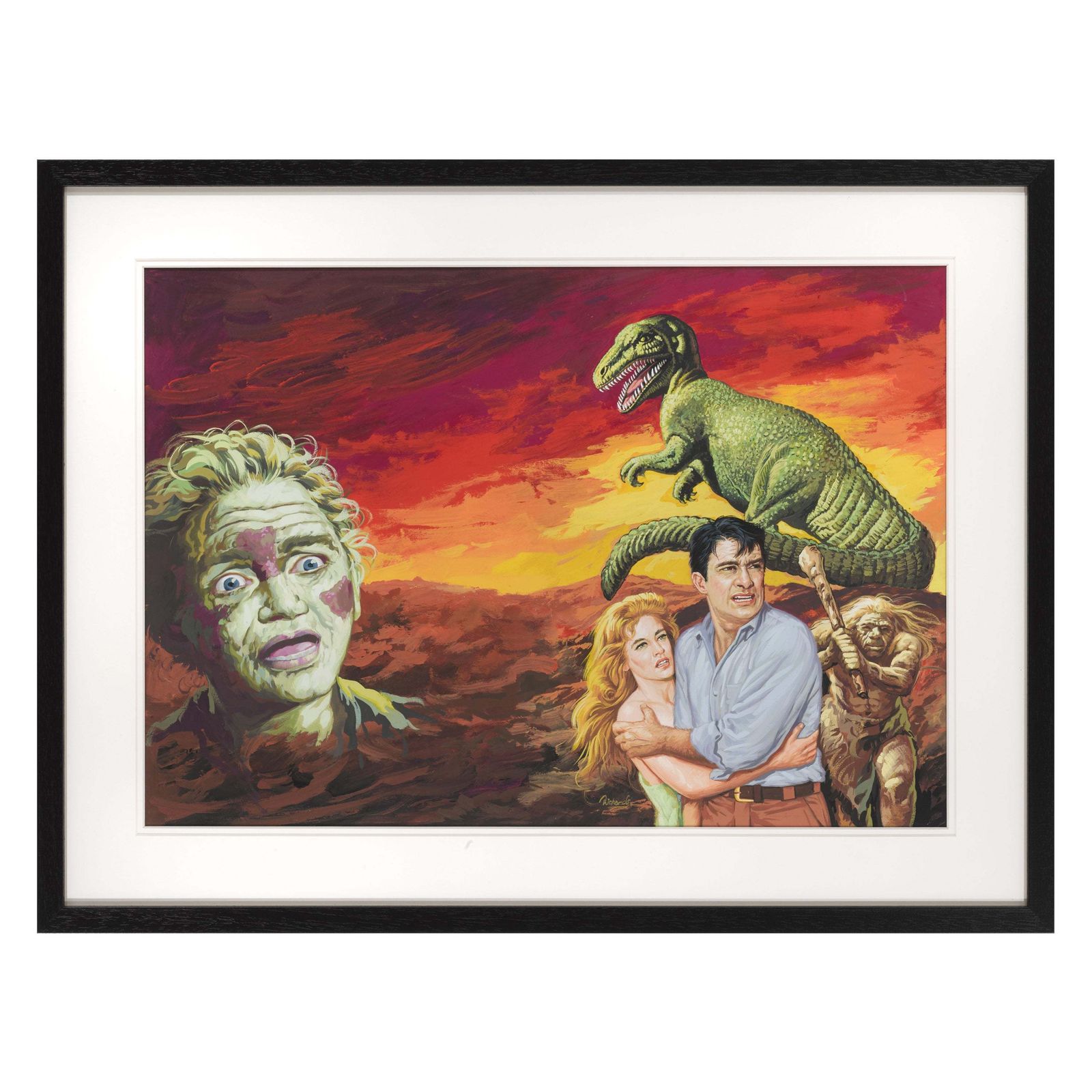 Dinosaurus!. Original Artwork Gouache, 1970
