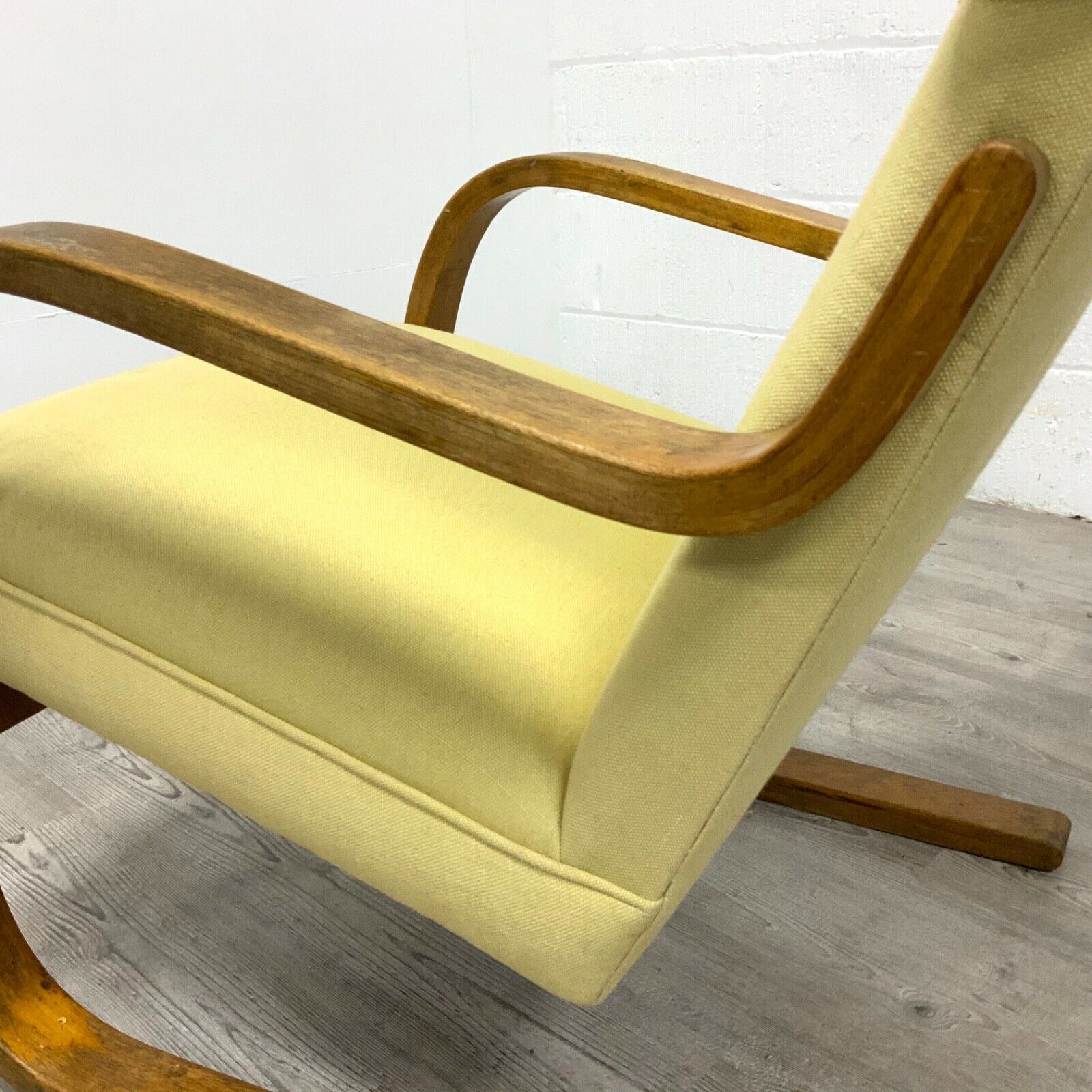 An Early Alvar Aalto No2 Model 401 Bent Plywood Lounge Chair Finmar / Artek photo vintage