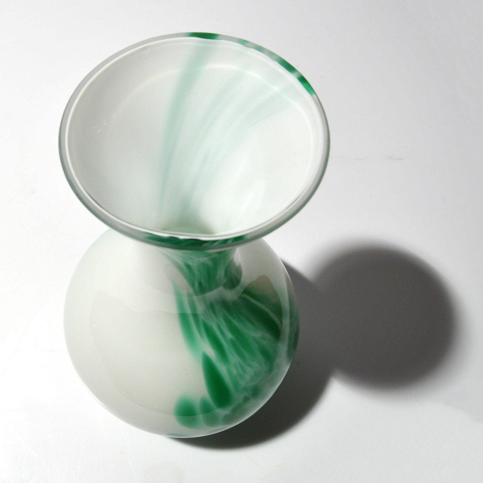 photo furniture 1970s Modern Glass, Vase, Designed By C. Moretti, Empoli Opaline Florence, Italy