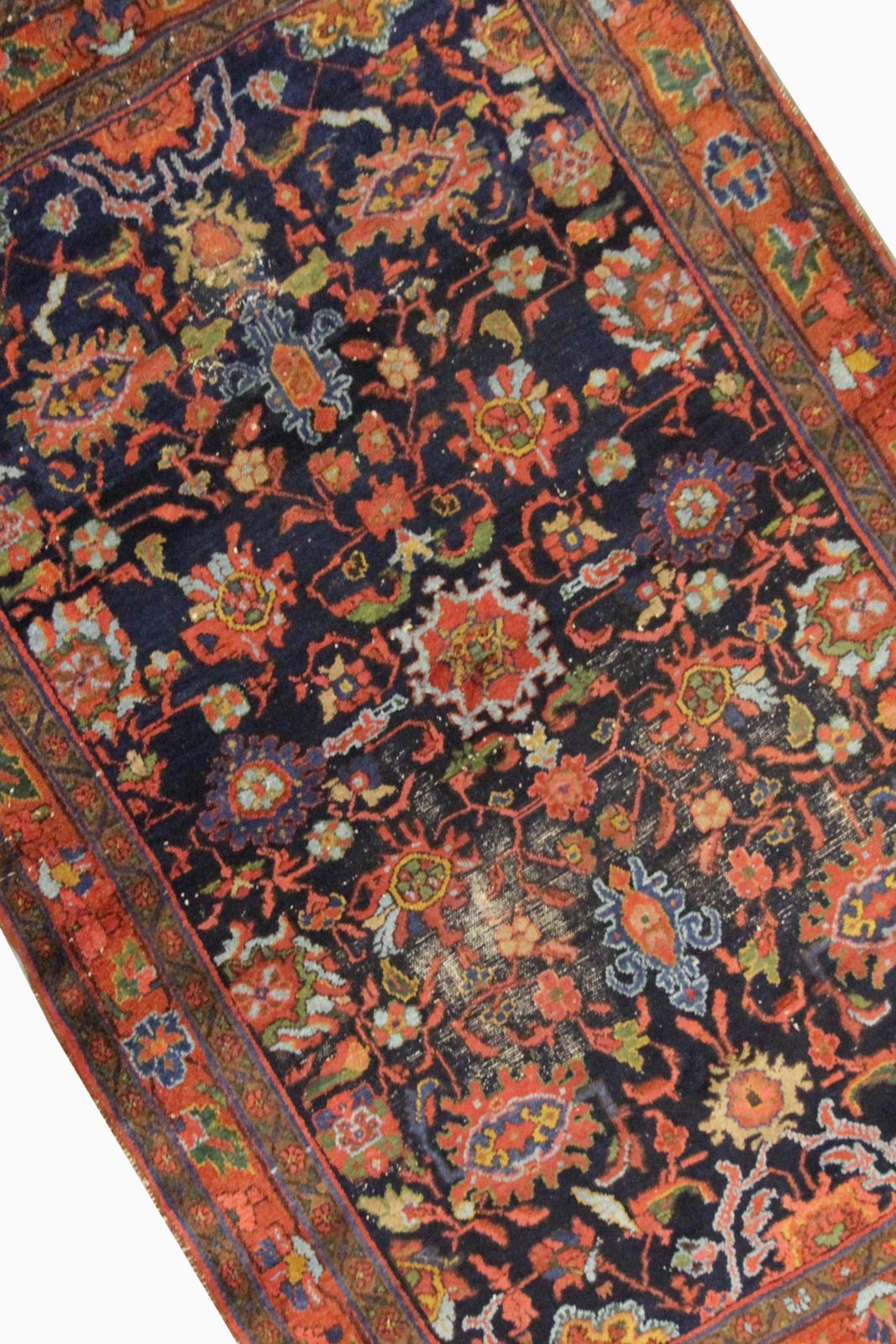 Vintage Floral Area Rug Handmade Oriental Wool Living Room Rug photo furniture