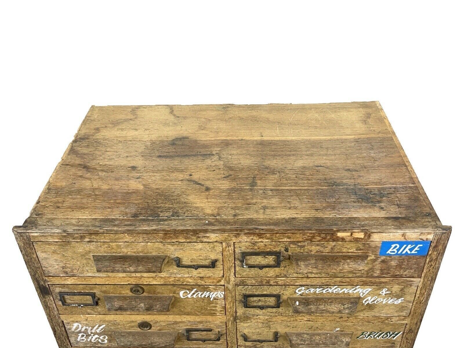 Mid 20th Century Industrial Oak Chest Of Drawers photo for sale