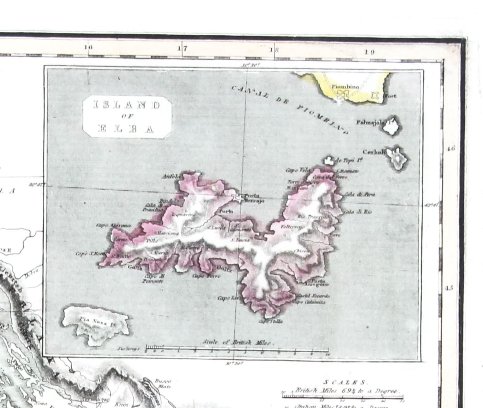 Antique Map Of Italy Drawn & Engraved By R. Scott For Thomsons, Edinburgh 1814 photo 925.0