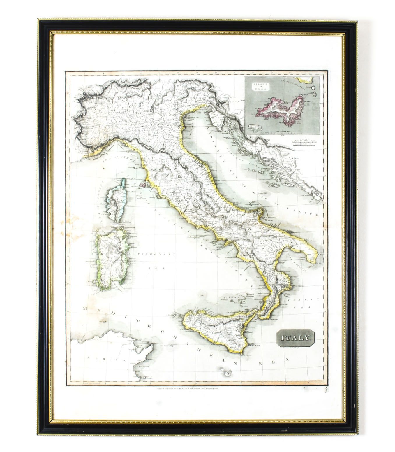 Antique Map Of Italy Drawn & Engraved By R. Scott For Thomsons, Edinburgh 1814 photo buy