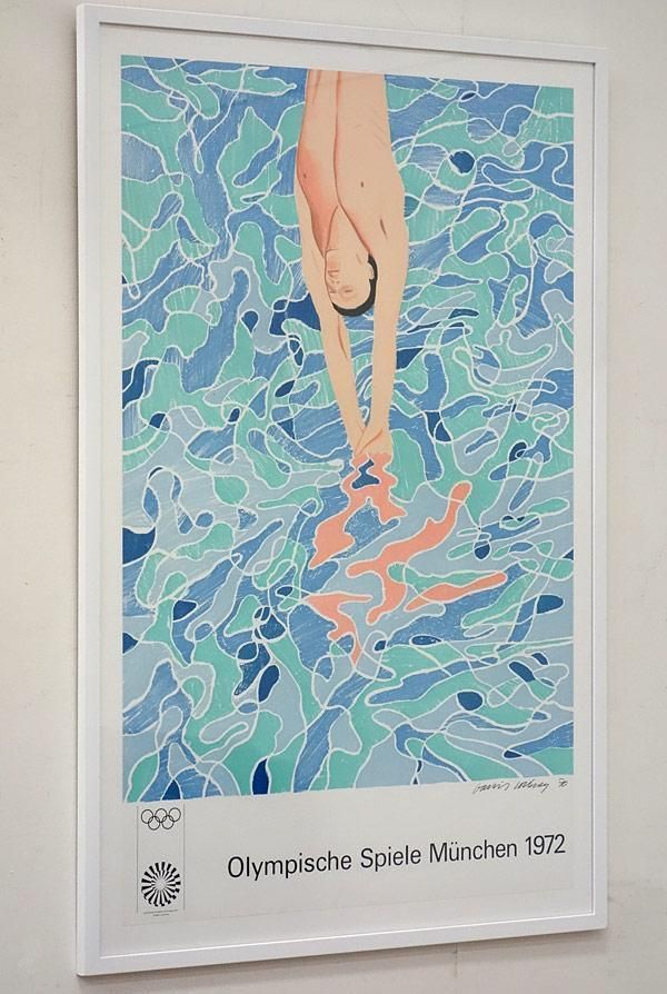 David Hockney Olympic Games Poster (Printed Signature In Image) (1970) photo Art