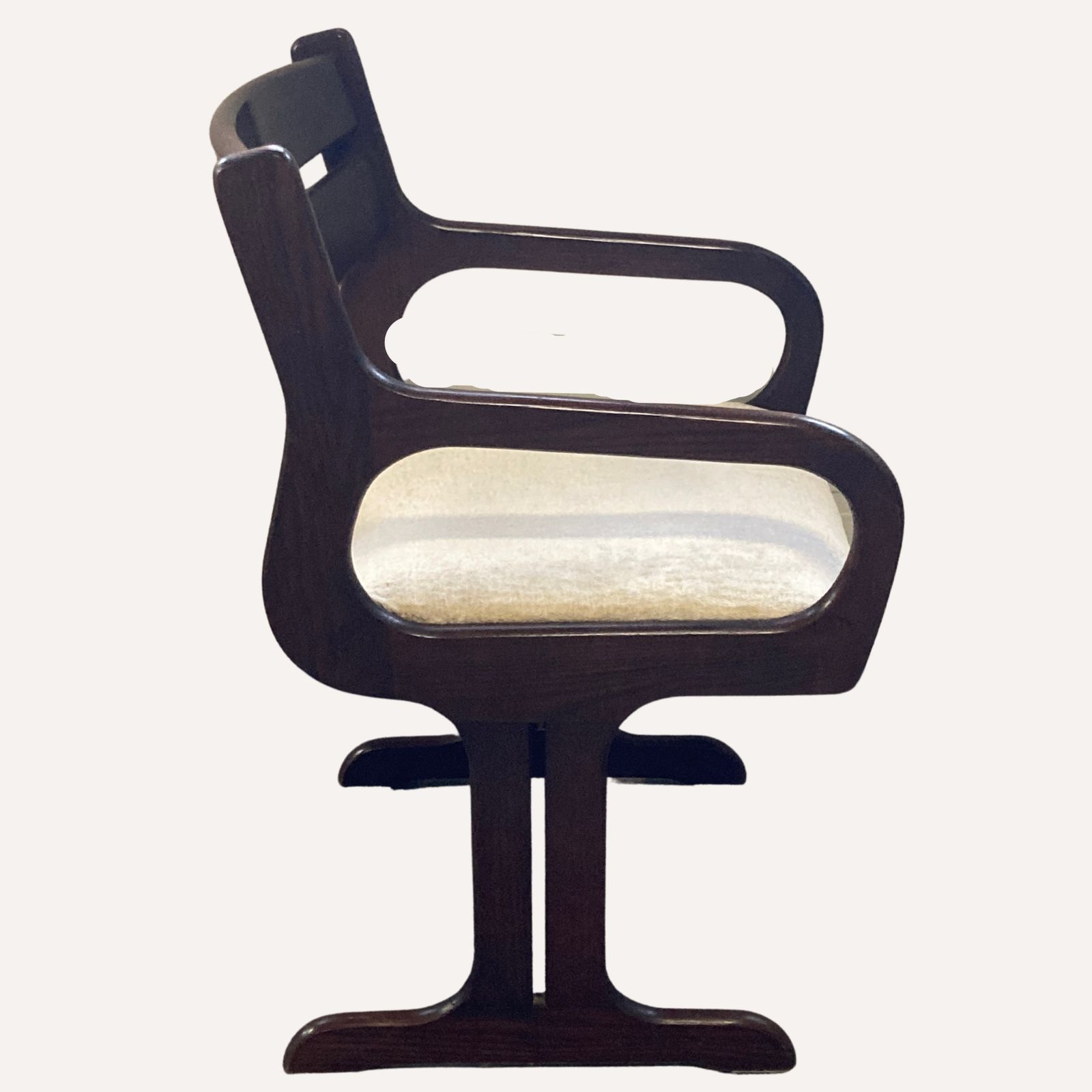 Set Of 4 Space Age Dutch Or Danish, 1960s Organic Dining Chairs In Wenge Wood photo Furniture